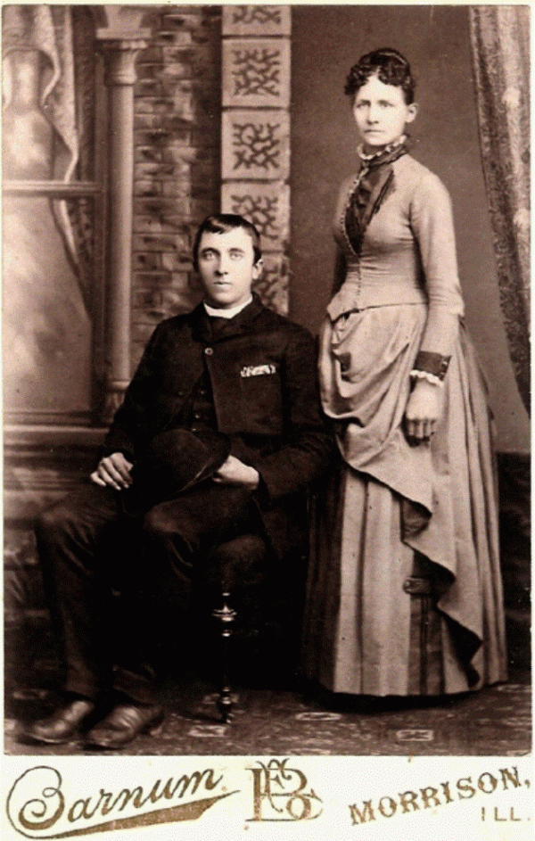 William Edgar McCulloh & Mary E. Sweigert Wedding Photo - October 4, 1888